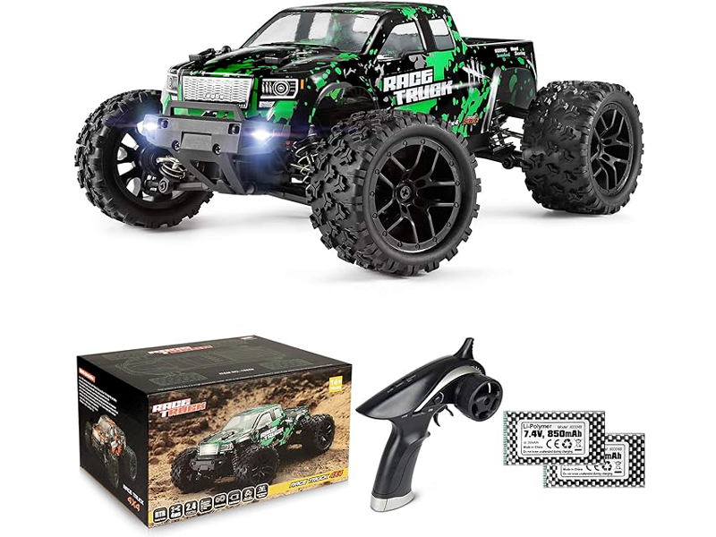 HAIBOXING 1 18 Scale All Terrain RC Truck 18859  36 KPH High Speed 4WD Electric Vehicle with 2 4 GHz Remote Control  4X4 Waterproof Off Road Truck with Two Rechargeable Batteries   Remote Control Toys